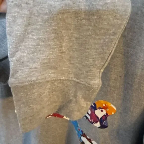 Robert Graham Sweatshirt Mens M Gray Crewneck‎ Skull Crossbones Terry Streetwear - Picture 4 of 11